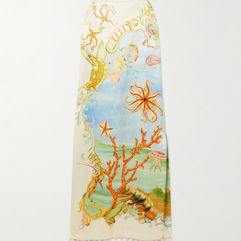 Alemais Multicolor Oceanic Print Midi Dress - Picture 2 of 8